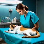 수의사가 진료 중 실수한 경험 - **Prompt 1: Dedicated Veterinarian During a Night Emergency**
"A compassionate and skilled femal...