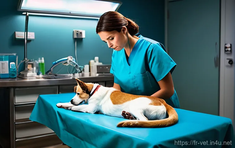 수의사가 진료 중 실수한 경험 - **Prompt 1: Dedicated Veterinarian During a Night Emergency**
"A compassionate and skilled femal...