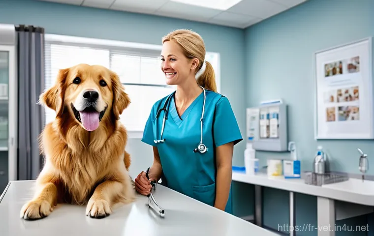 수의학 세부 전공 선택 방법 - **Prompt 1: The Compassionate Small Animal Vet in a Modern Clinic**
"A female veterinarian in he...